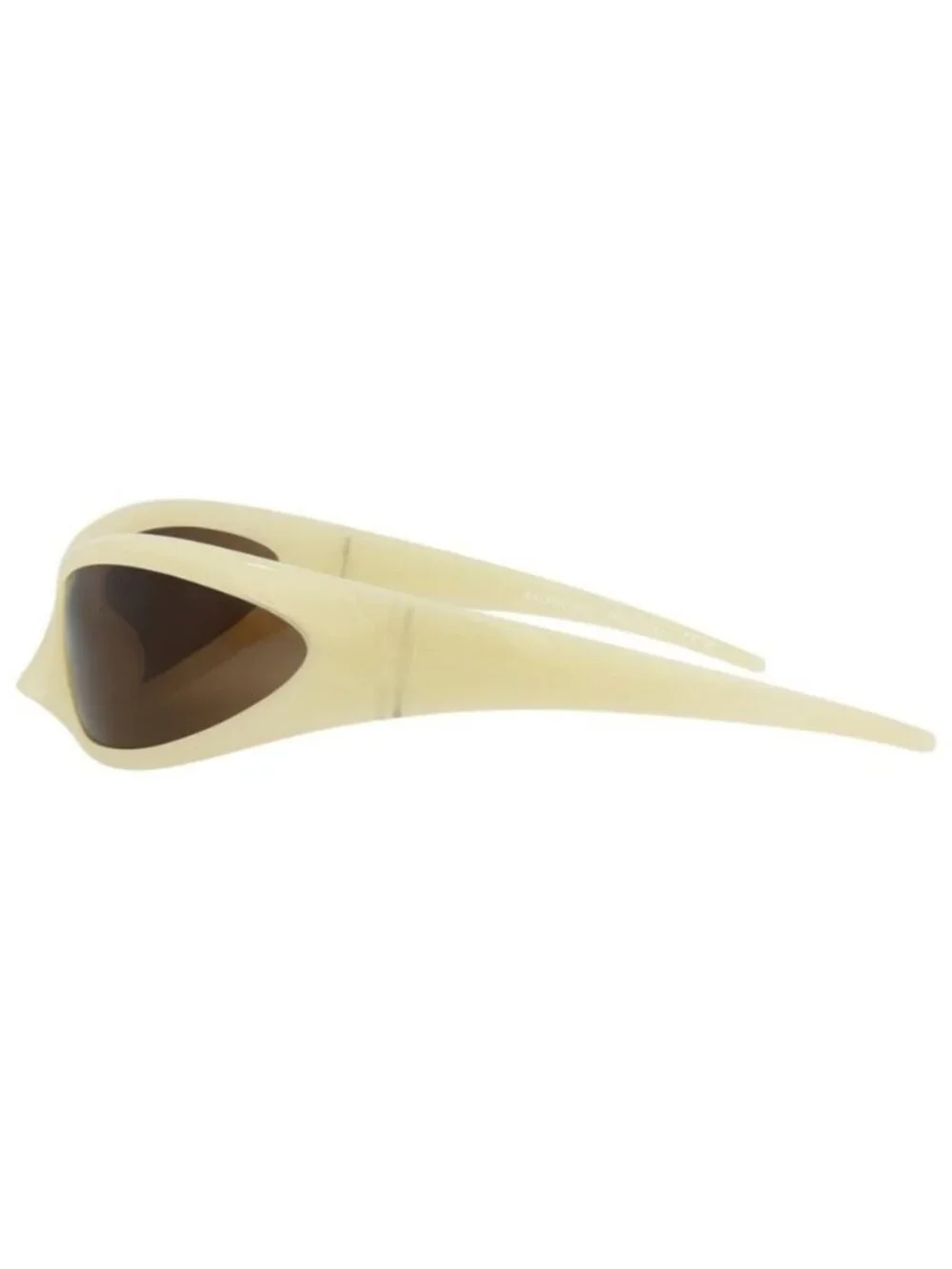 New Balenciaga Unisex Shield/Wrap Yellow Yellow Brown Fashion Designer Sunglasse